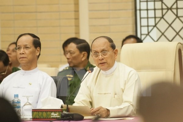 Myanmar president, defense chief meet Kachin ethnic group - ảnh 1